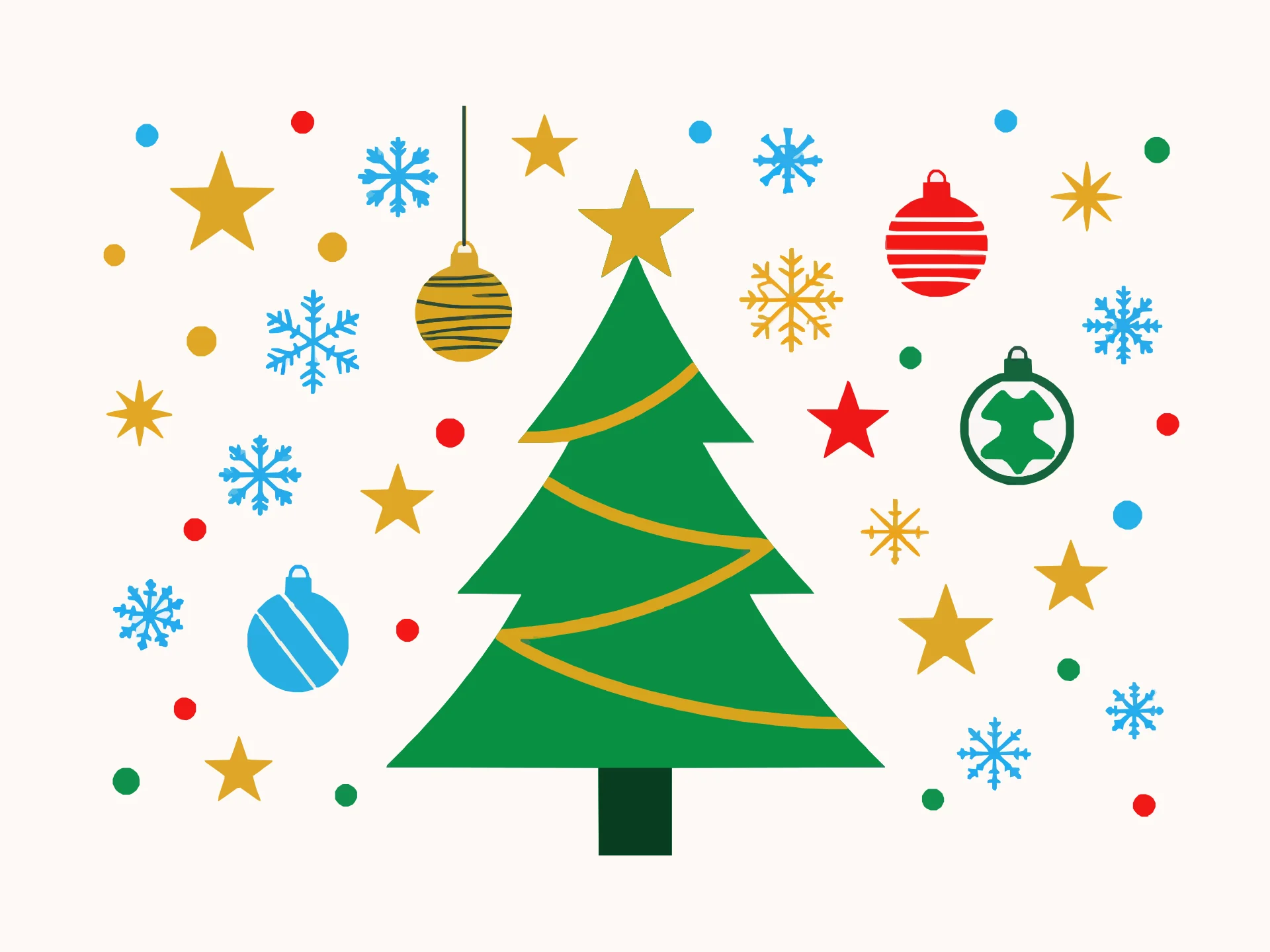 Natal card — festive style