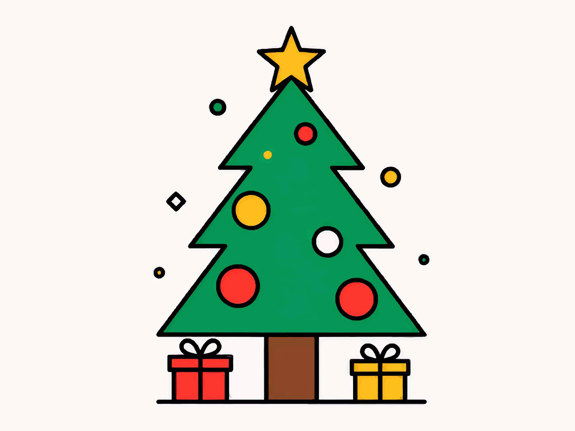 Natal card — playful style