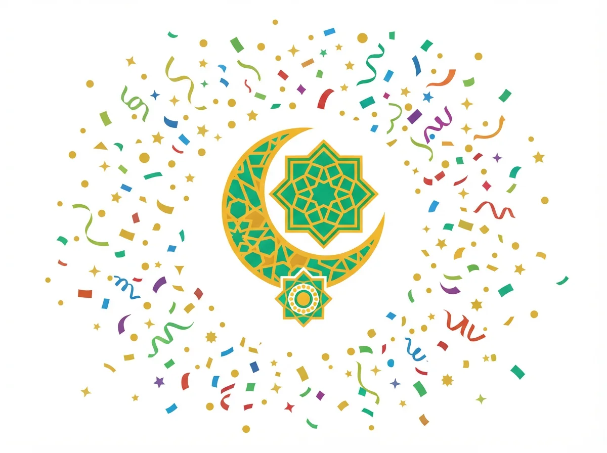 Eid al-Adha card — festive style