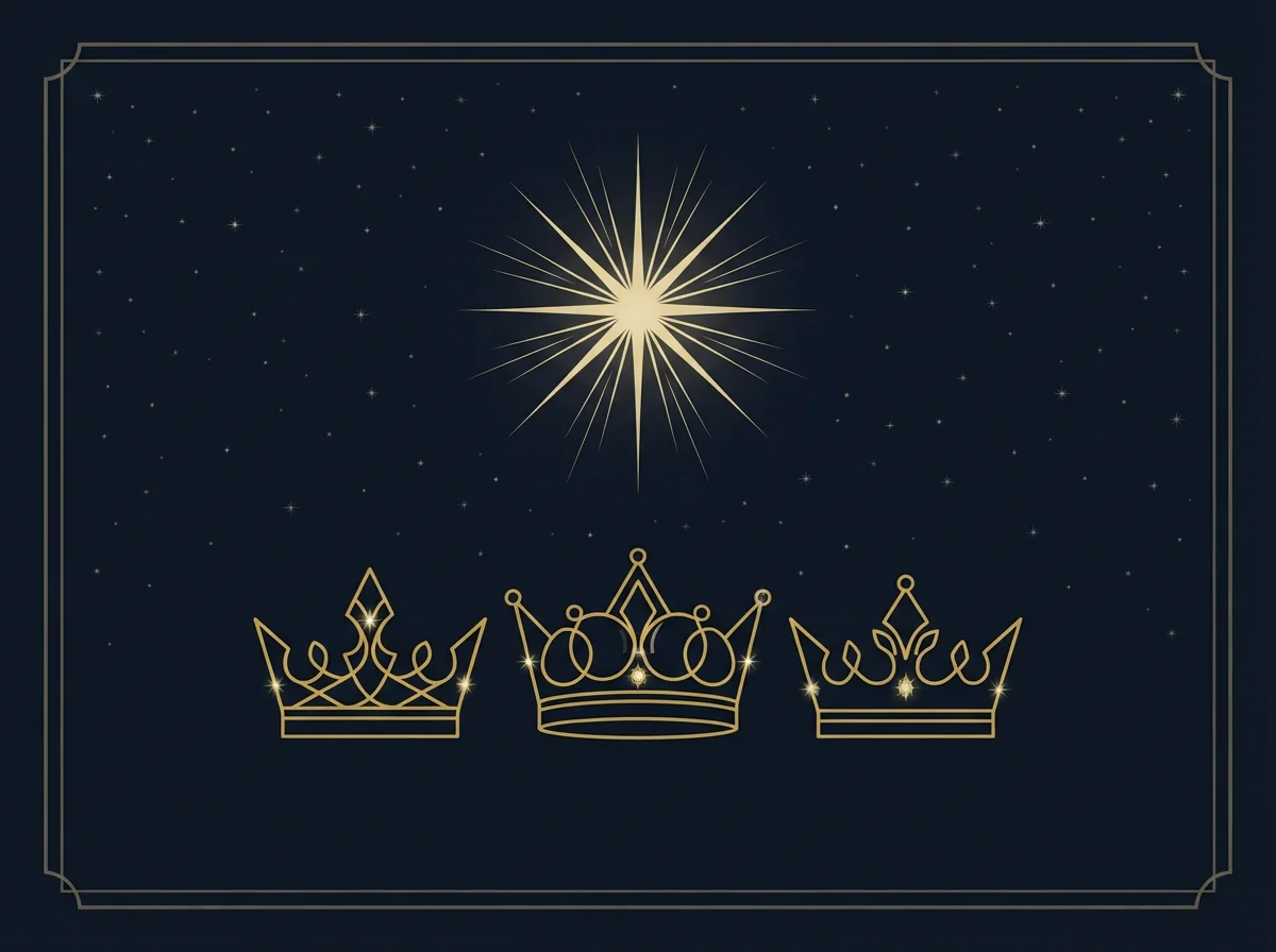 Epiphany card — elegant style