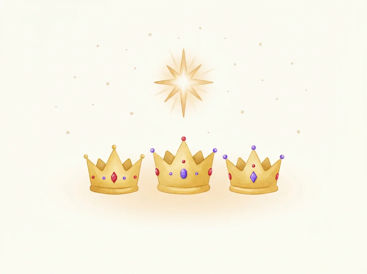Epiphany card — warm style