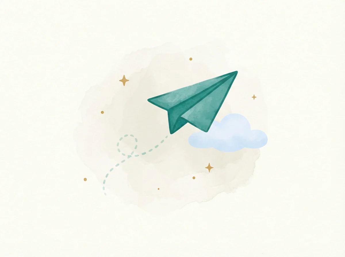 Farewell card — warm style