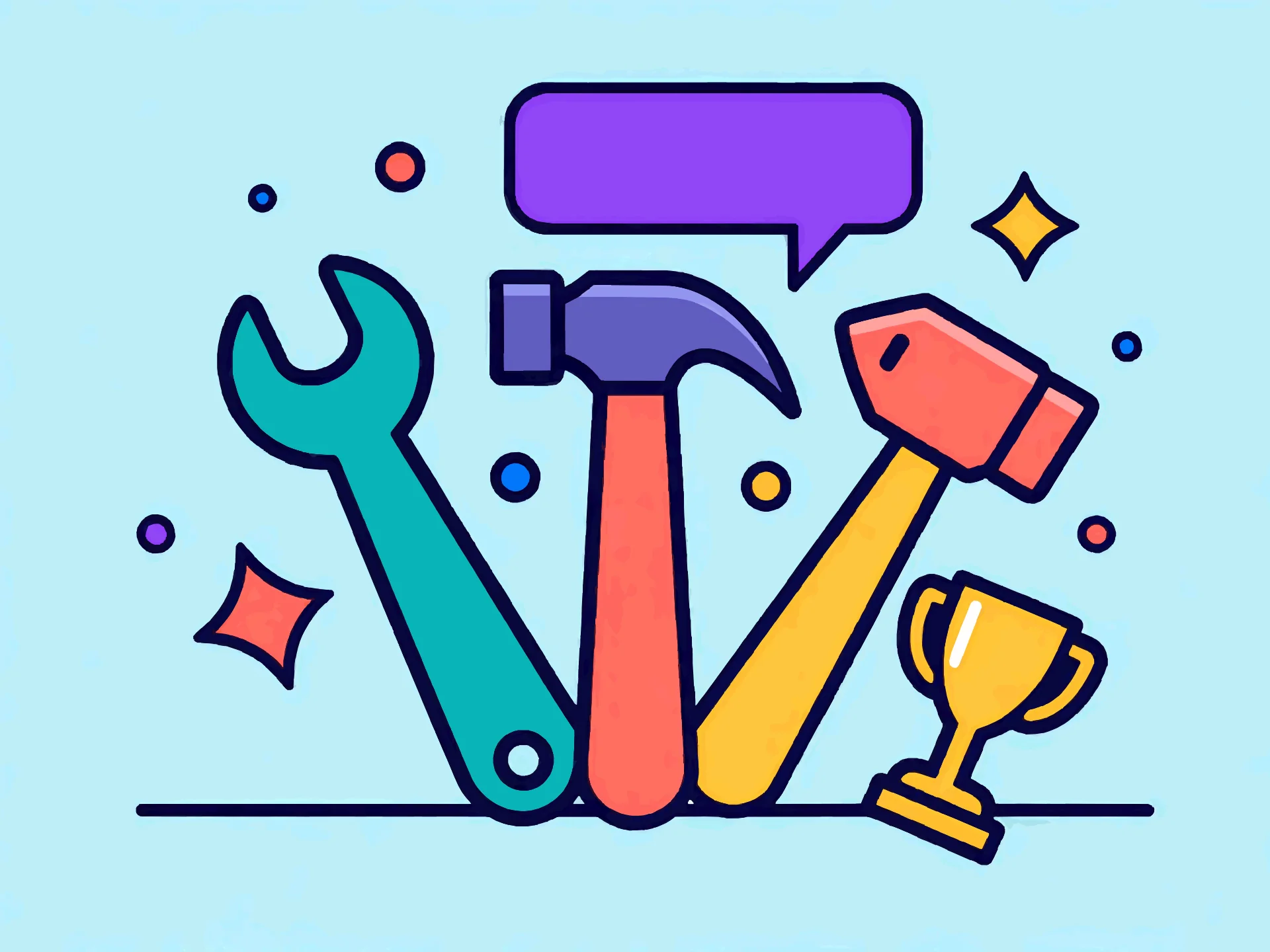 Dia dos Pais card — playful style