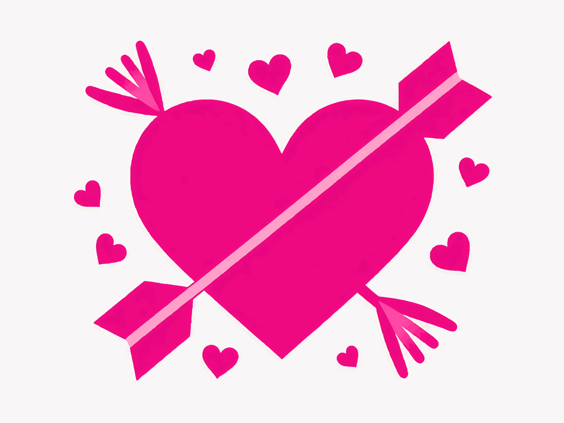 Amor card — playful style