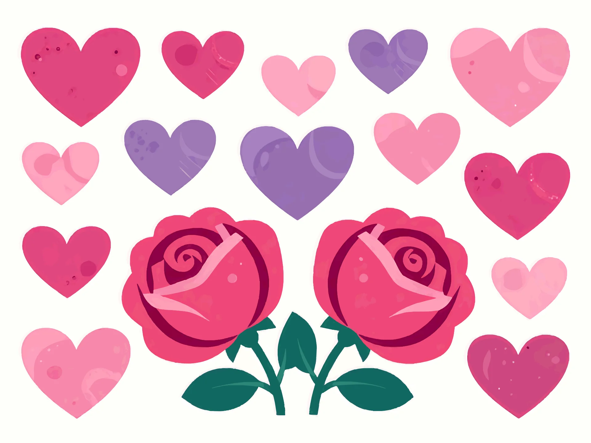 Amor card — warm style