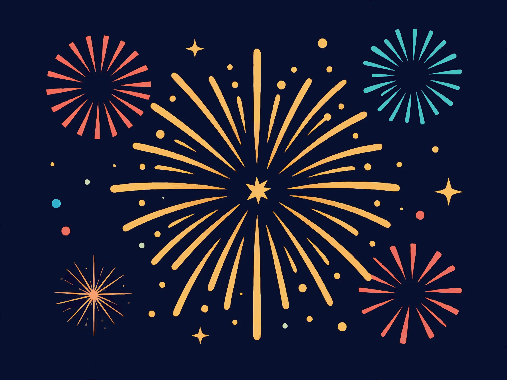 Ano Novo card — festive style