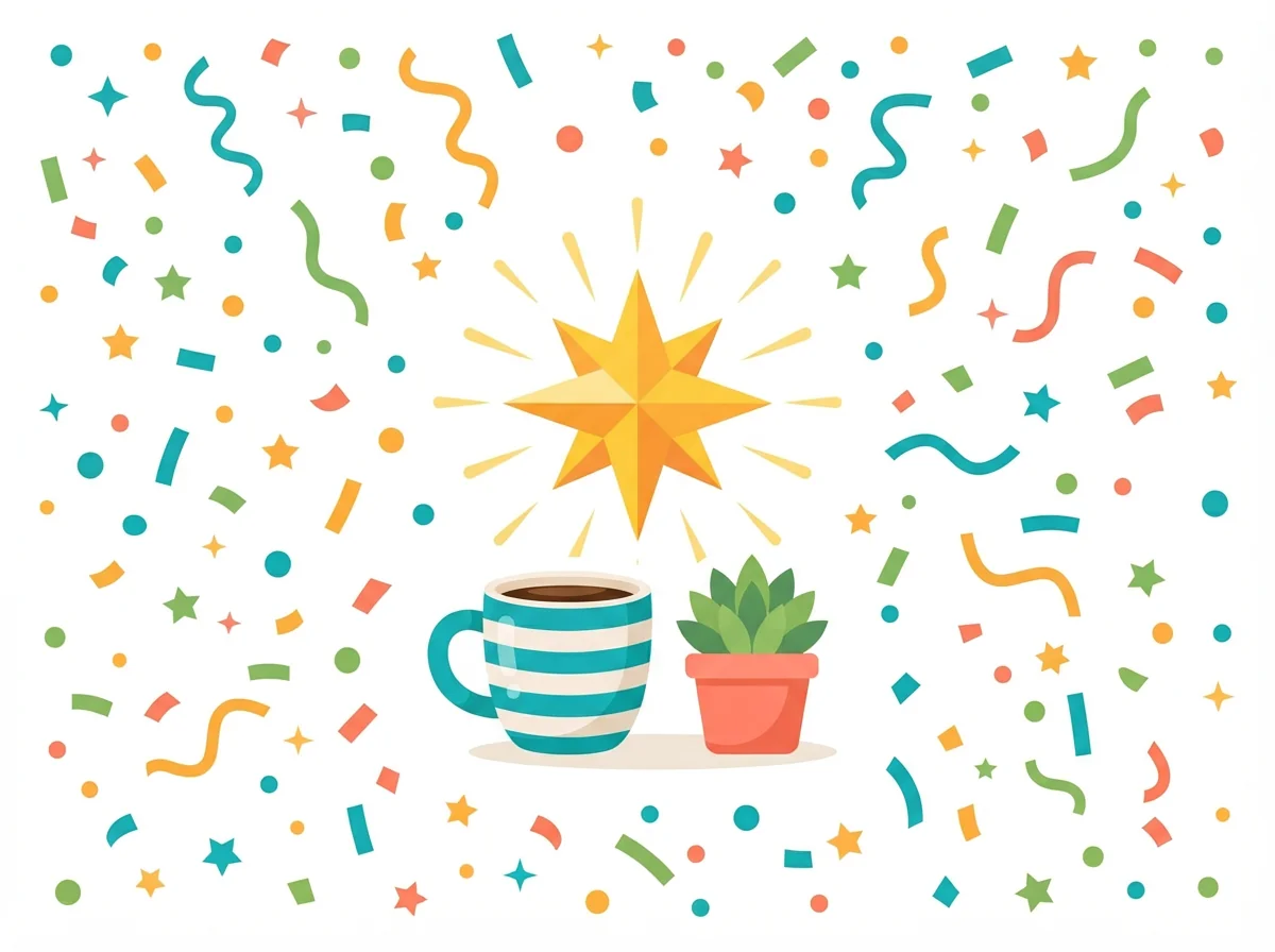 Arbeit card — festive style