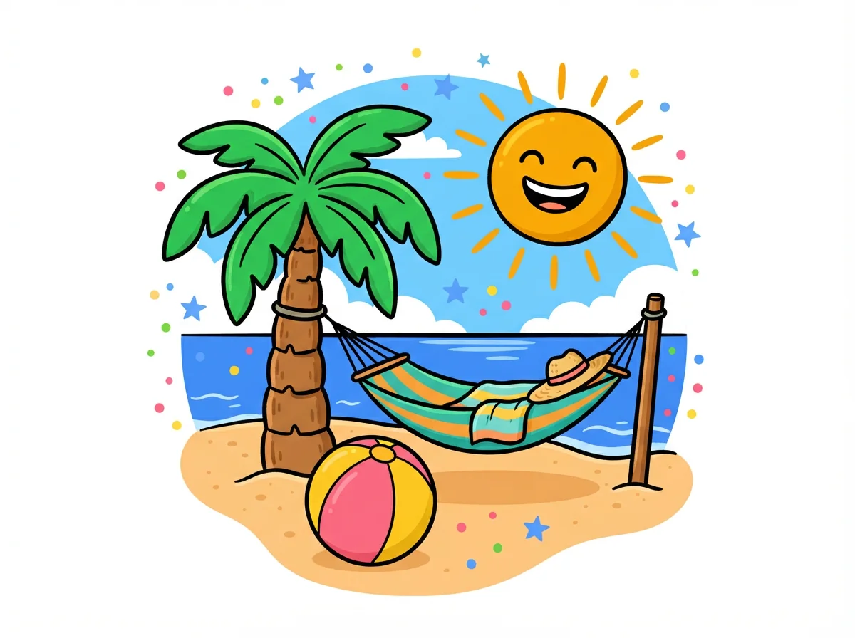 تقاعد card — playful style