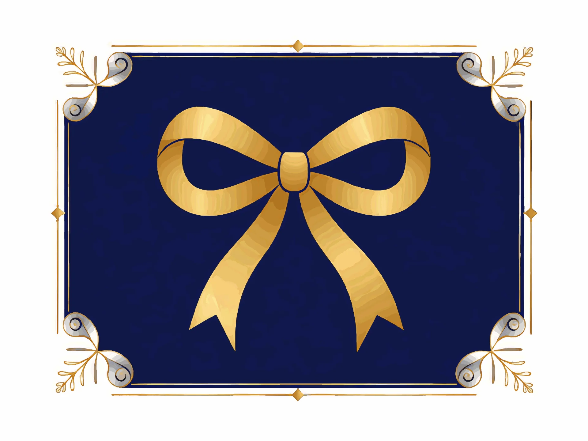 Obrigado card — elegant style