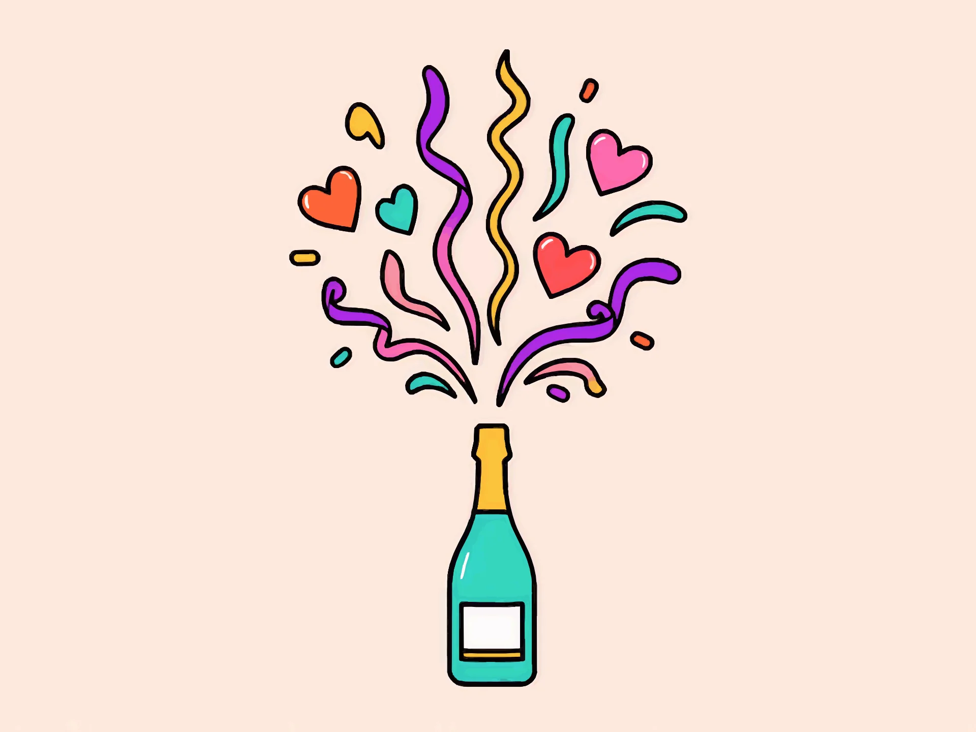 Casamento card — festive style