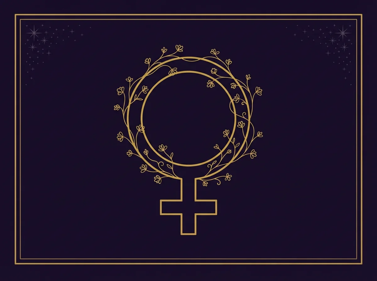 Frauentag card — elegant style